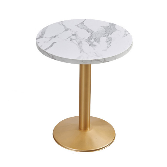 Restaurant round metal dining table