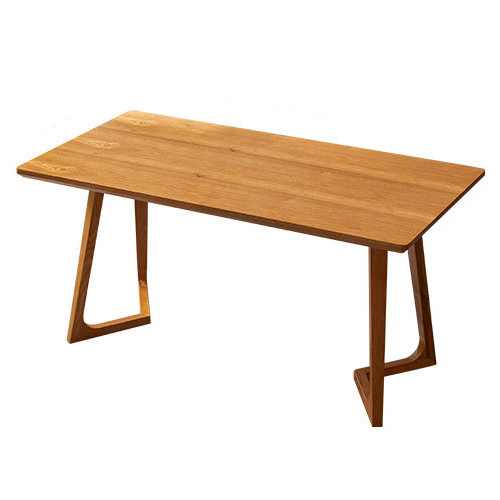 Rectangle restaurant cafe wood dining table