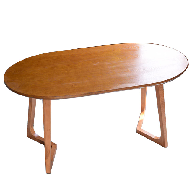 Oval cafe restaurant coffee table
