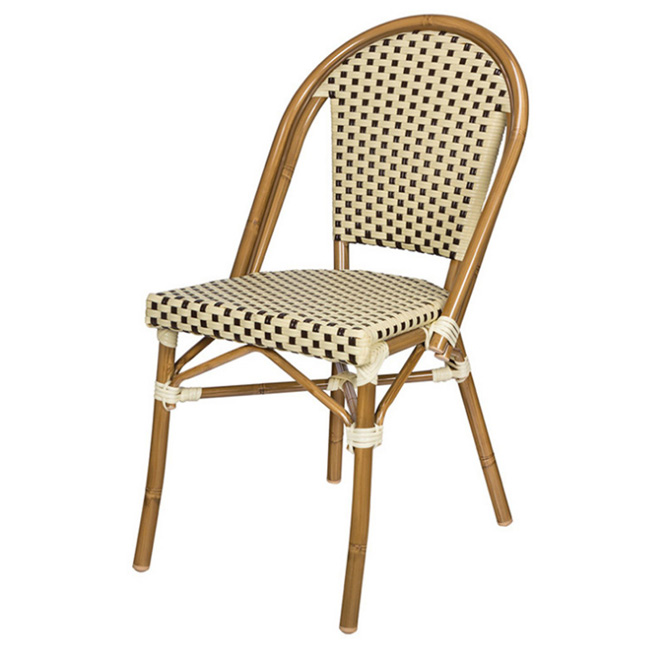 Rattan outdoor chair france bistro cafe wicker chair garden chair 