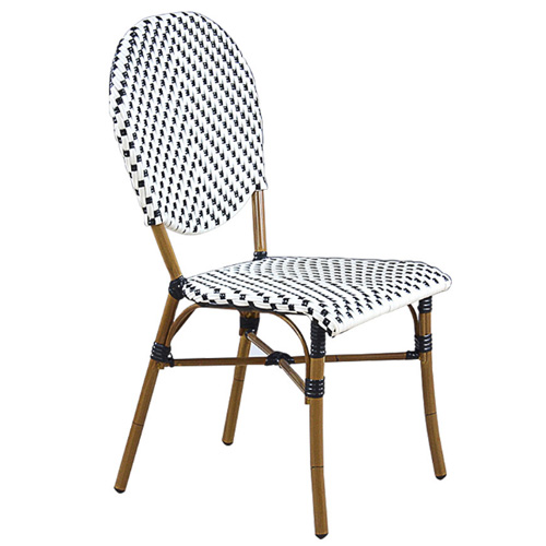 Stackable restaurant furniture bistro rattan dining chair