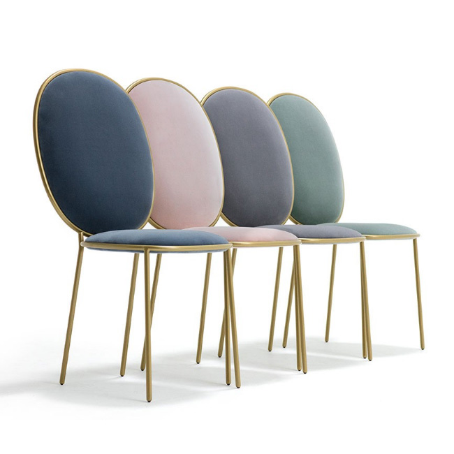 restaurant furniture round back metal dining chair