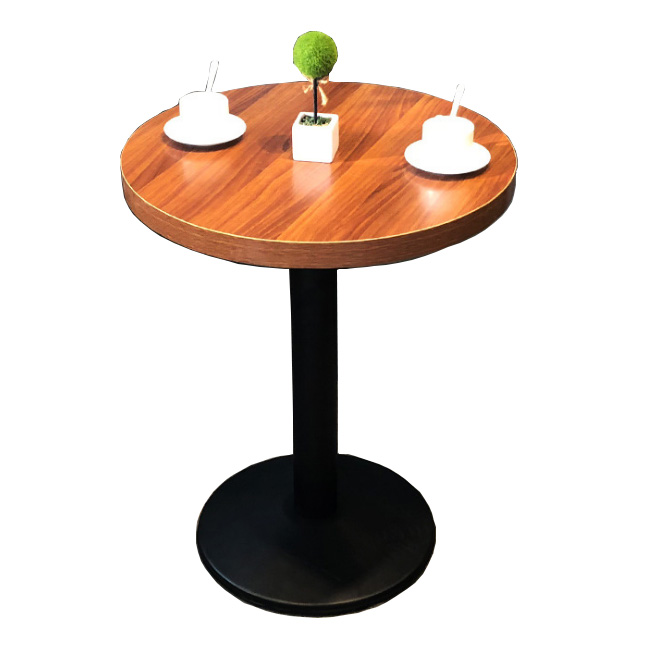 China manufacture round metal base restaurant table