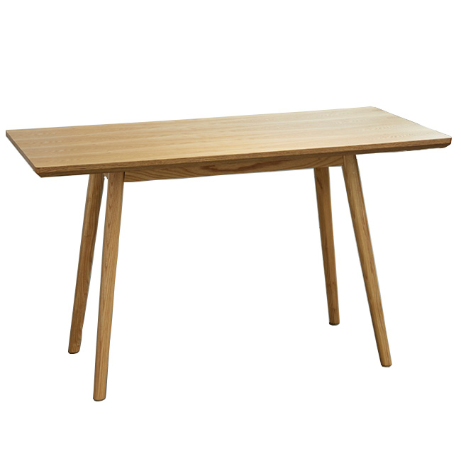 Rectangle solid wood cafe restaurant dining table