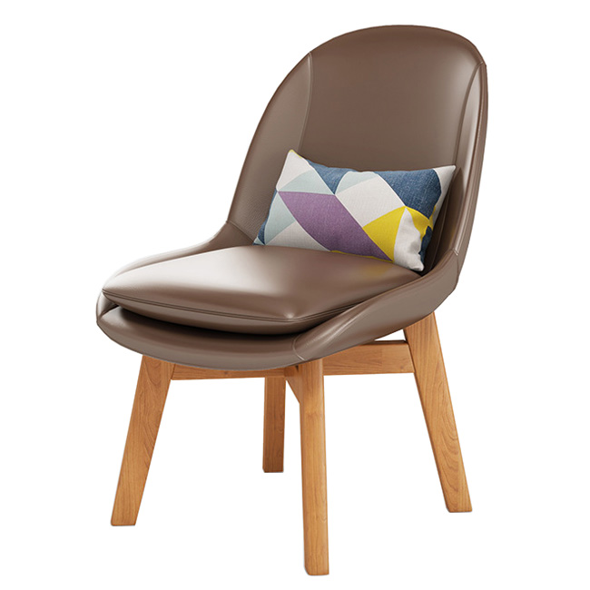 Nordic modern wood restaurant leisure chair