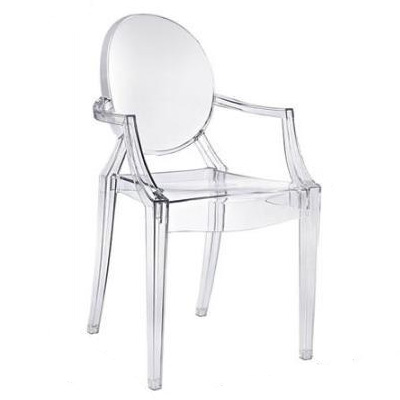 Acrylic transparent event rental wedding clear crystal PC dining plastic chair 