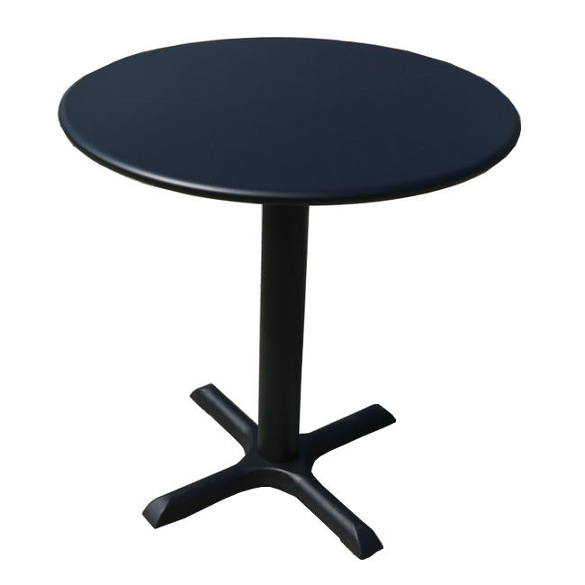 Round modern outdoor steel patio dining garden table 