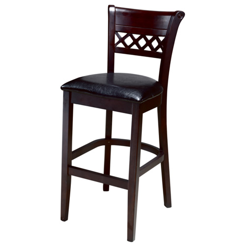 Solid wood barstool for home and restaurant