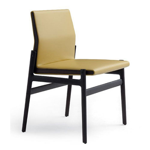 Luxury solid wood restaurant armless dining chair