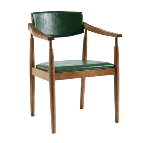 upholstered wooden arm chair for restaurant cafe hotel home
