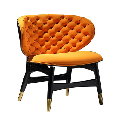 replica designer solid wood sofa leisure chair hospitality furniture