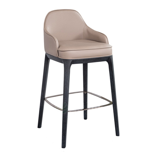 restaurant furniture solid wood upholstery barstool