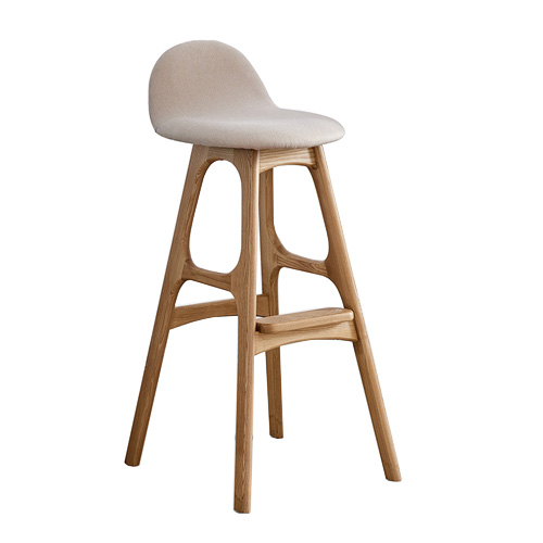 restaurant furniture China factory wholesale solid wood upholstery barstool