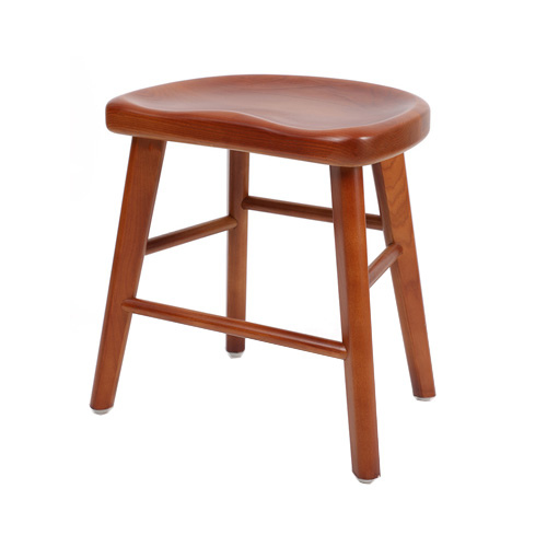 solid wood restaurant cafe stool