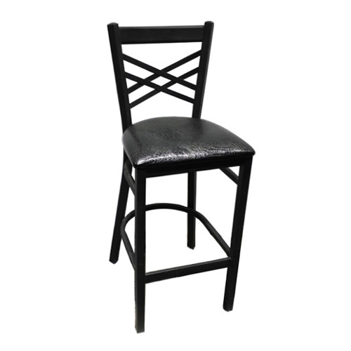 metal restaurant furniture cafe barstool with cushion seat