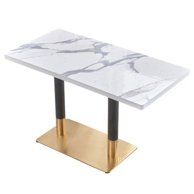 restaurant furniture China manufacturer wholesale stainless steel dining table